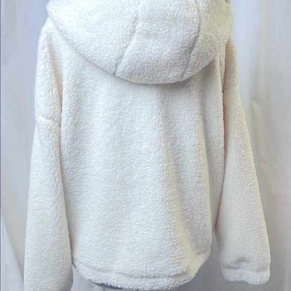 New with tags! Ivory Gap Fit Sherpa Hooded Coat XL - Picture 3 of 8